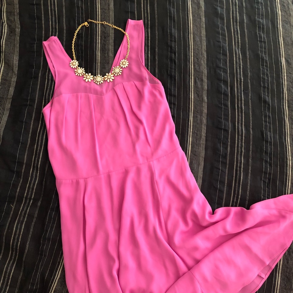 Express Purple Pink Sweetheart Dress